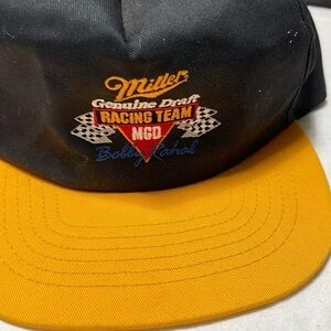 Rare Hat 🔥Vintage🔥 90’s Miller Racing Team Made in USA Hat - Bobby Rahaul